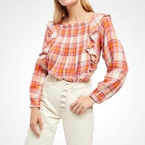 🌸New🌸 Free People Long Sleeve Square Neck Top L